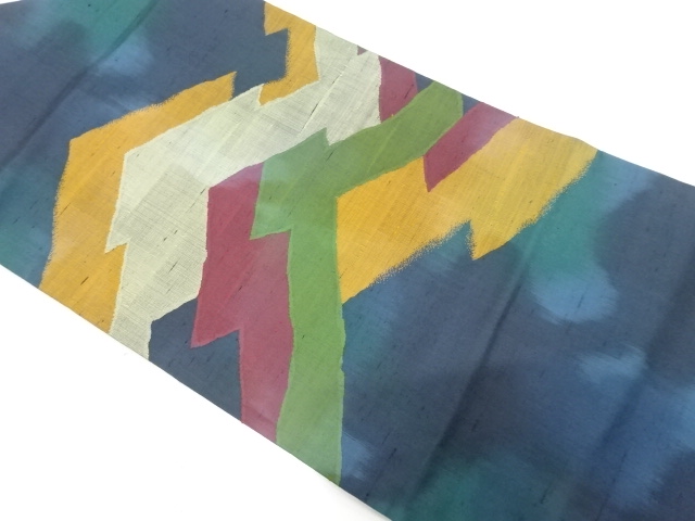 JAPANESE NAGOYA OBI / FUSHI TSUMUGI / WOVEN MATSUKAWABISHI